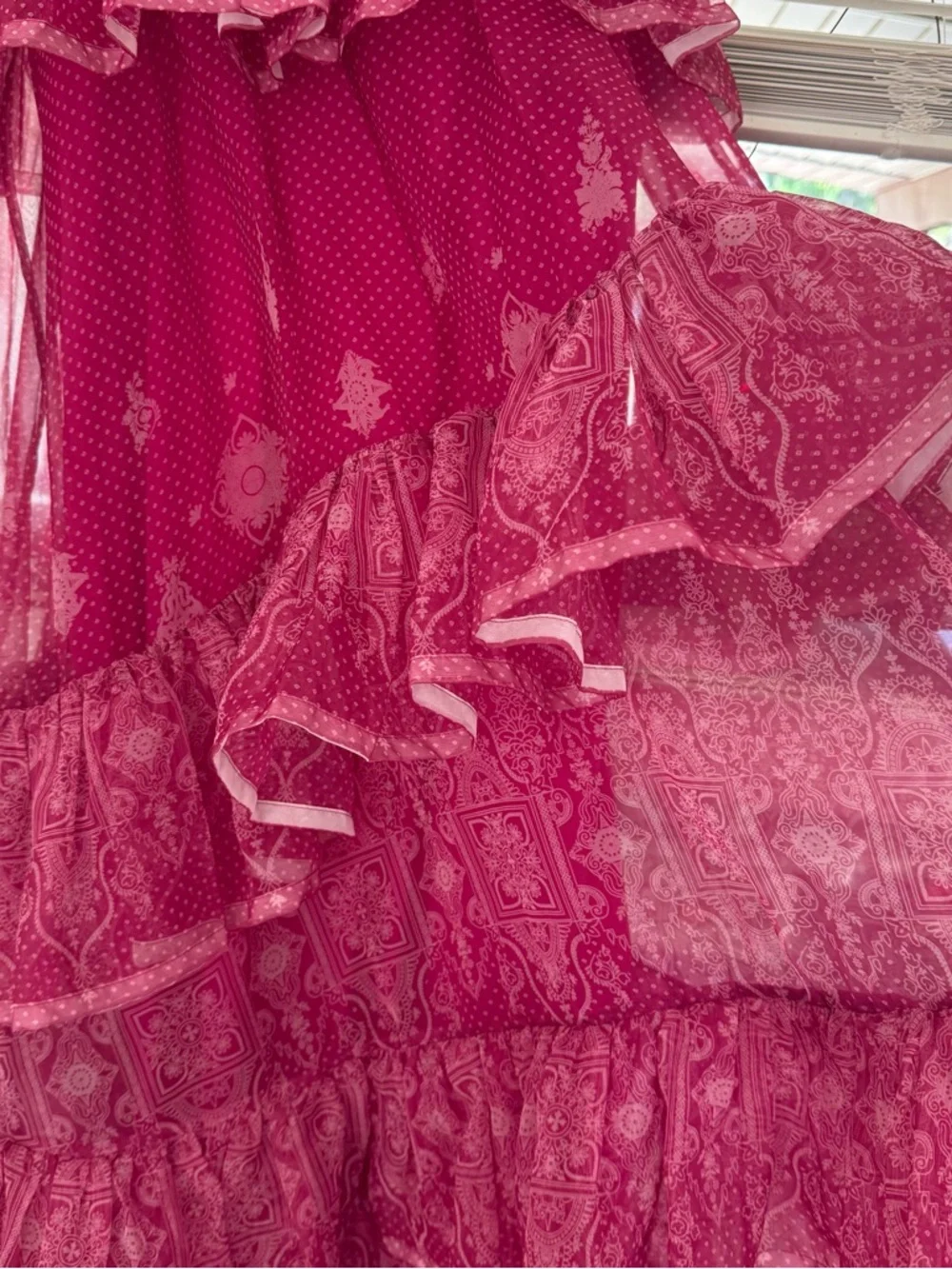 Anthropologie Ruffle Maxi Dress - Picture 6 of 10